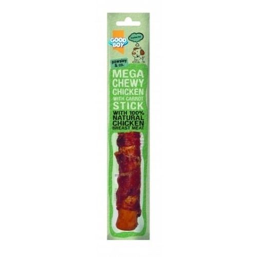 Good Boy Pawsley & Co Mega Chewy Chicken With Carrot Stick 100g (Pack of 14)